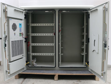 دو جداره 24U کابینت دیواری در فضای باز ، محوطه مخابرات در فضای باز با مبدل حرارتی