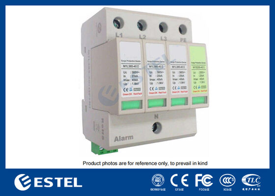 M1L385-40 II دستگاه حفاظت از افزایش ولتاژ (SPD) برای توزیع برق - جریان افزایش ولتاژ 40kA، 230V/400VAC، پورت آلارم از راه دور، نصب ریل DIN، IP20، حفاظت کلاس C