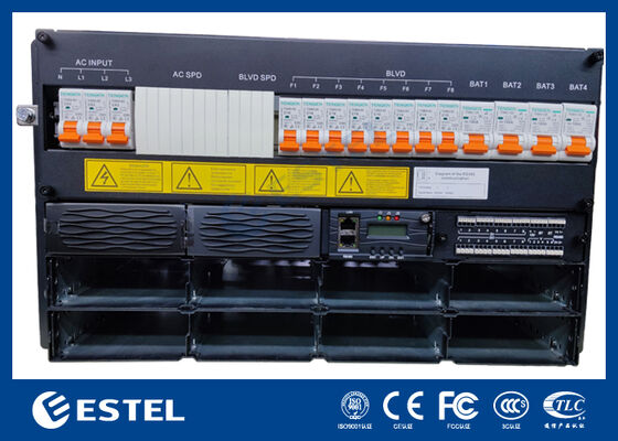 سیستم تغذیه رکتیفایر 48 ولت DC مخابراتی 6U با کنترل از راه دور یکپارچه