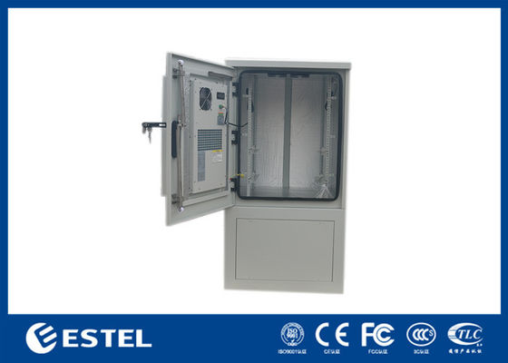 16U IP55 Steel Outdoor Telecom Cabinet Control Temperature Control عایق