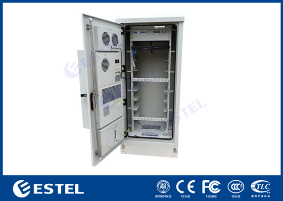 کابینت 19 اینچی کف راه آهن تک جداره فولادی گالوانیزه با PDU