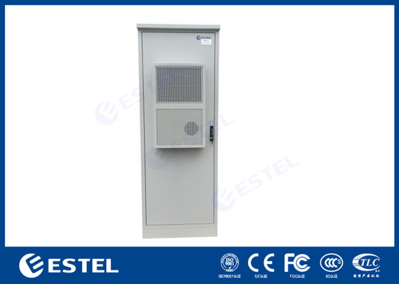 35U Rack در فضای باز قدرت کابینت یک در جلو با تهویه مطبوع / فن