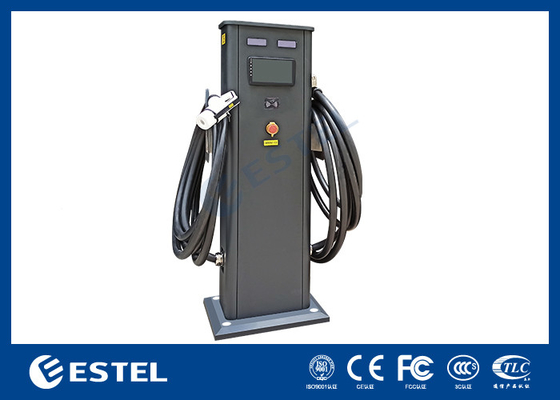 ایستگاه شارژ خودروهای الکتریکی در فضای باز AC EV فاز 3 شارژگر 22kw EV با کابل 5M