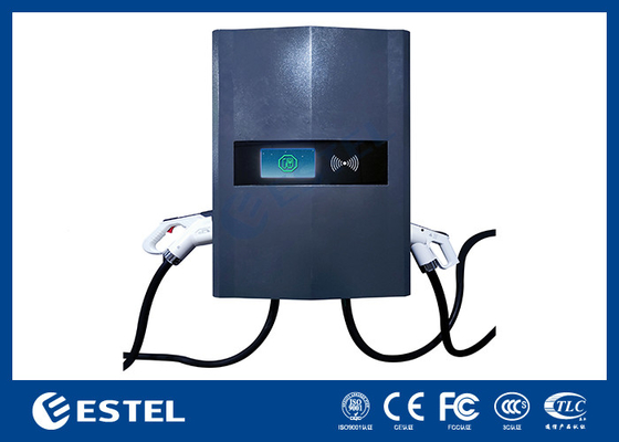 شارژر دو تیراندازی DC سریع EV 40kw 3Ph Wall Box شارژر ماشین با محفظه IP54