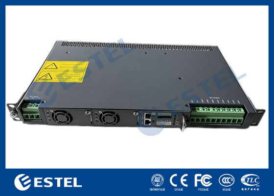 1U Rack Mount Telecom سیستم برق DC با توزیع یکپارچه و کنترل کننده هوشمند