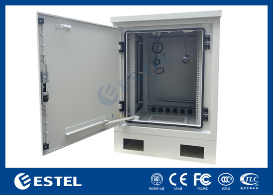 کابينت سرور خارجي 17U با قفسه 19 اينچ و فن DC48V براي خنک کردن