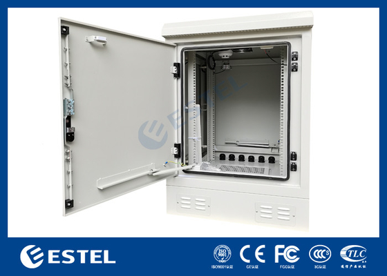 کابينت سرور خارجي 17U با قفسه 19 اينچ و فن DC48V براي خنک کردن