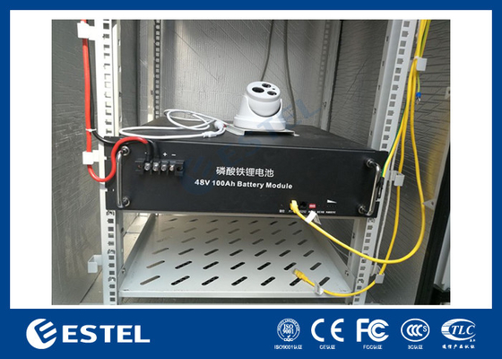 کابینت باتری دو طرفه با واحد نظارت و PDU