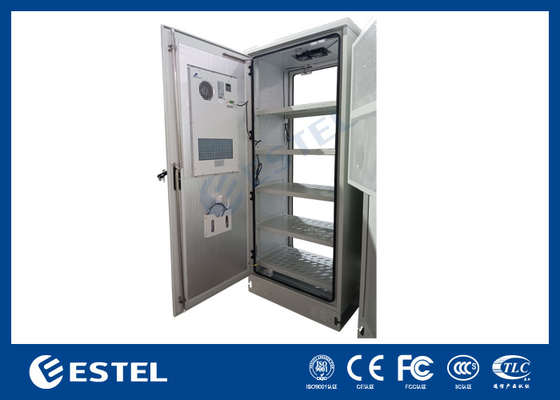 ET9070220-42U مخابرات کابینت باتری بیرونی با تهویه مطبوع AC و قفسه ذخیره باتری