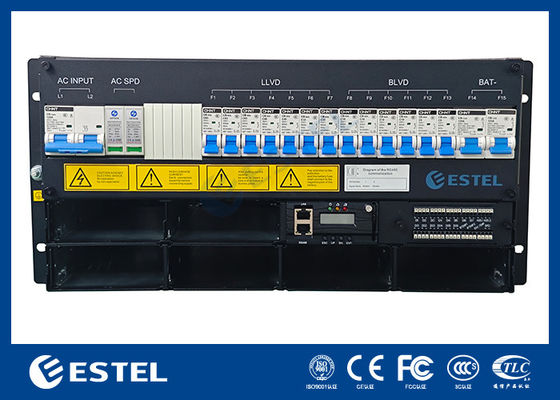 سیستم برق تعبیه شده ESTEL 5U برای کابینت مخابراتی فضای باز، سیستم یکسو کننده با طراحی فشرده برای مخابرات