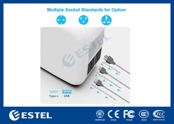 ایستگاه برق قابل حمل ESTEL eCandle 1KWH باتری LiFePO4 شارژ خورشیدی خروجی 300 وات پشتیبان UPS