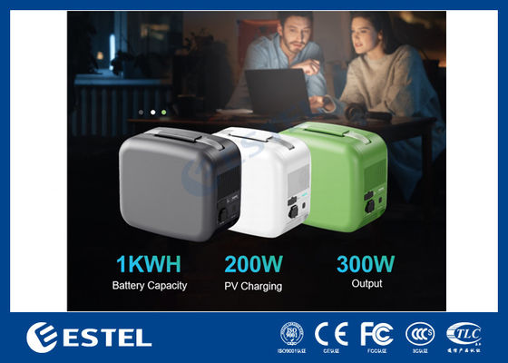 ایستگاه برق قابل حمل ESTEL eCandle 1KWH باتری LiFePO4 شارژ خورشیدی خروجی 300 وات پشتیبان UPS