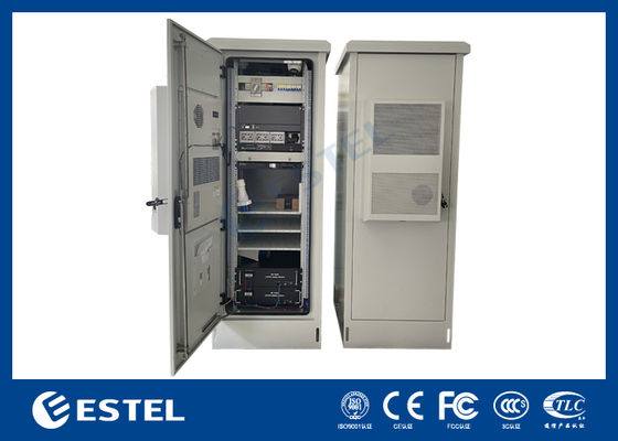 گالوانیزه ورق کابینت مخابراتی بیرونی با باتری ATS و دوربین برای سیستم برق مخابراتی