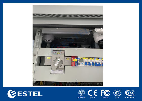 گالوانیزه ورق کابینت مخابراتی بیرونی با باتری ATS و دوربین برای سیستم برق مخابراتی