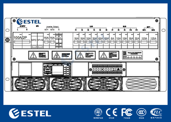4-12kW 5U Subrack Telecom Rectifier System و سیستم برق ثابت برای کاربردهای صنعتی