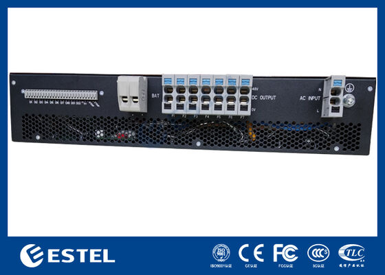 1U Rack Mount سیستم برق DC یکپارچه با واحد نظارت دو طرفه RS485 یا رابط LAN