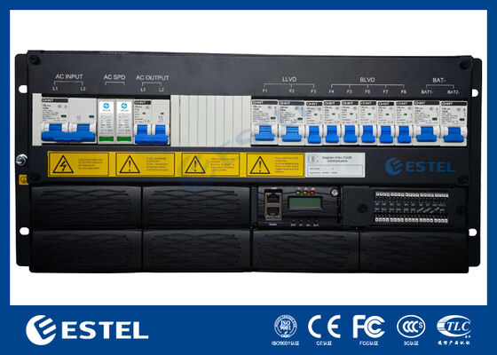 سیستم اصلاح کننده ماژولار مخابراتی قابل ارتقاء 18kw با توزیع برق AC و DC