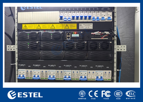 96٪ کارایی بالا 12U سیستم اصلاح کننده قدرت هیبریدی RS485 ارتباطات