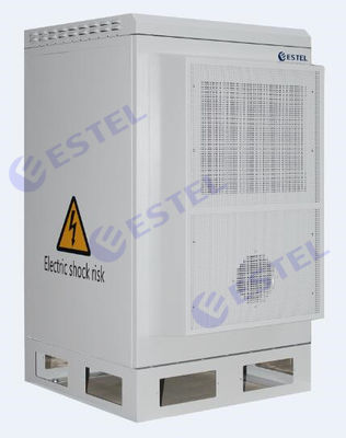 کابینت دیواری در فضای باز فولاد نصب شده روی محفظه قطب باتری مجهز نوع با خنک کننده مبدل حرارتی